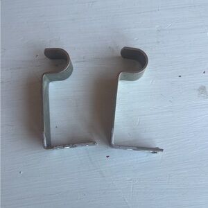 Small Silver Curtain Rod Brackets